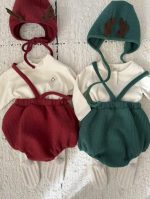 Jingle Bell Suspender Bloomer+Socks