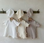 Summer Waffle Suit with Bonnet