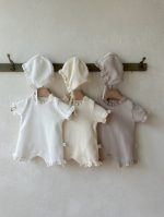 Summer Waffle Suit with Bonnet - Image 3