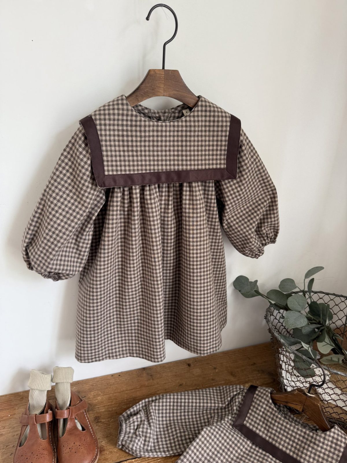 Bobo Check Sailor One-piece - Image 8