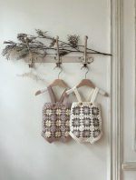 Multi Handmade Knit Suit with Bonnet - Image 2