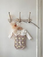 Multi Handmade Knit Suit with Bonnet - Image 6