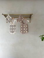 Multi Handmade Knit Suit with Bonnet
