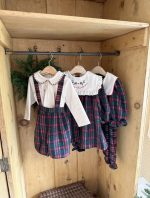 Eve Check Suspender Pants