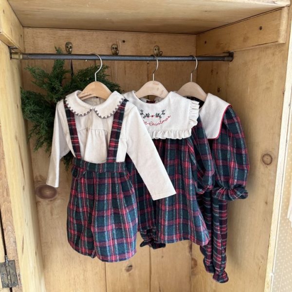 Eve Check Suspender Pants