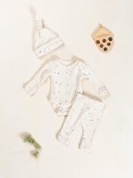 PRINTED RIB FLAMÉ BEANIE - Image 2