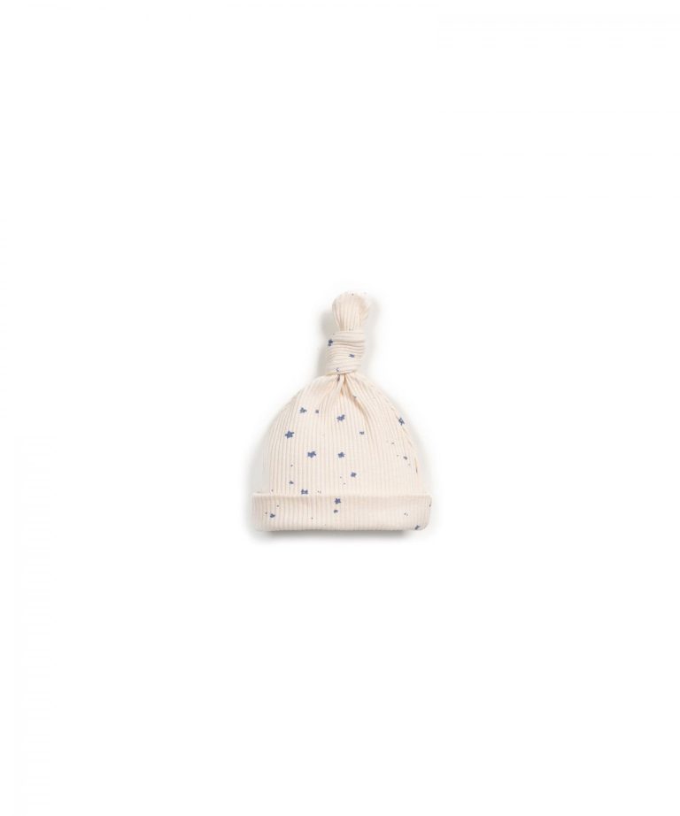 PRINTED RIB FLAMÉ BEANIE